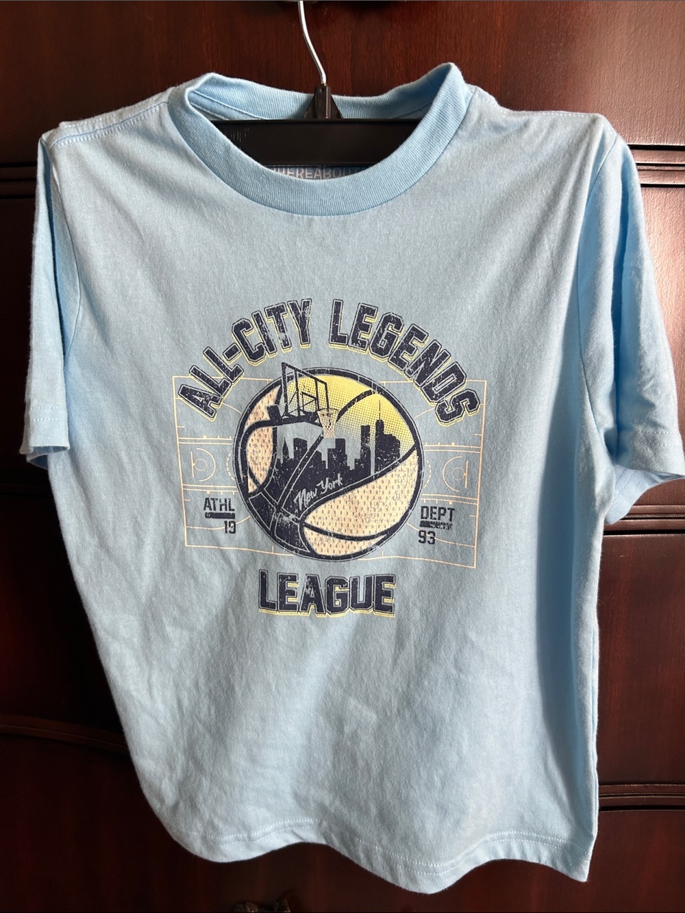 All-City Legends League Men's Light Blue Graphic T-Shirt